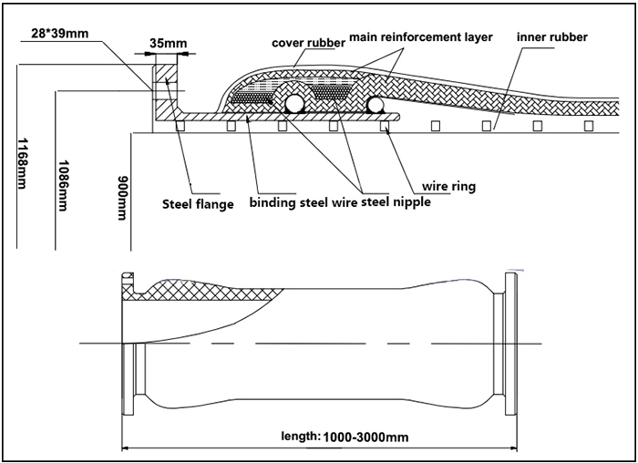 DN900 Dredging Armored Rubber Hose Drawing.jpg